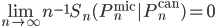 \lim_{n\to\infty} n^{-1}S_n(P^{\text{mic}}_n|P^{\text{can}}_n)=0
